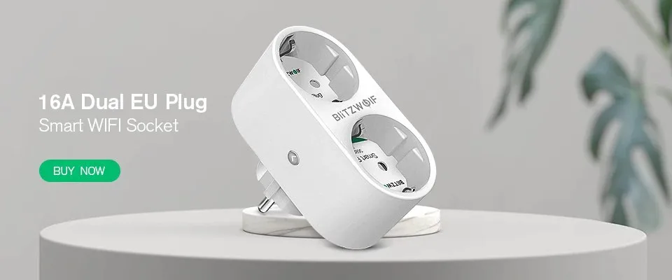 Смарт контакт BlitzWolf BW-SHP7 с две гнезда