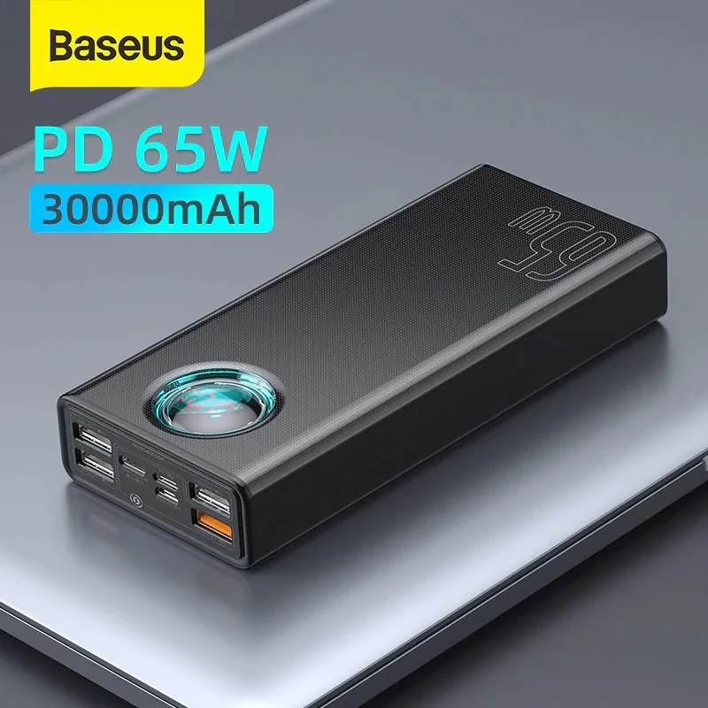 Мощна батерия Powerbank Baseus 65W 30000 mAh