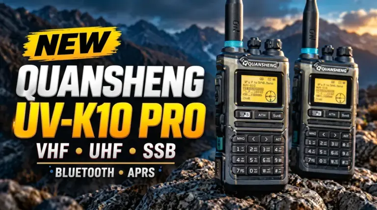 Quansheng UV-K10 Pro: 10W мощност, Bluetooth програмиране и цветен дисплей в новото поколение радиостанция
